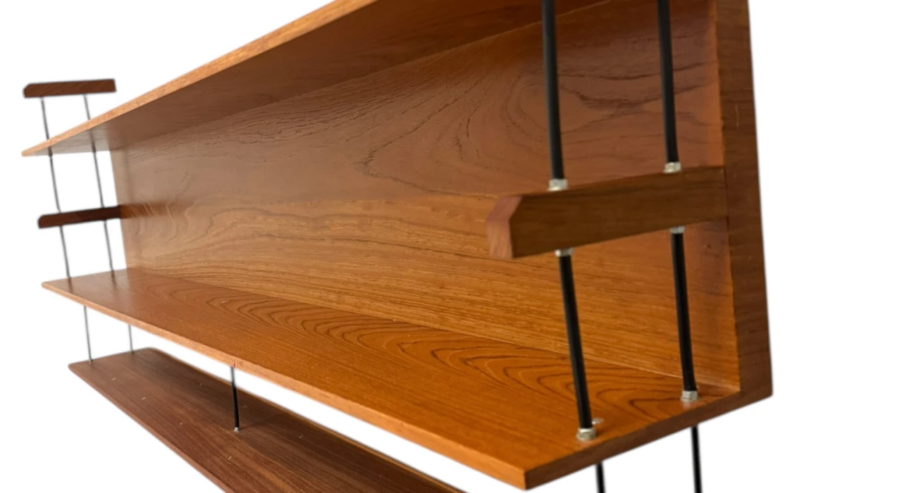 Mid-Century Modern Wall Mounted Shelf by Walter Wirtz for Wilhelm Renz, 1960s